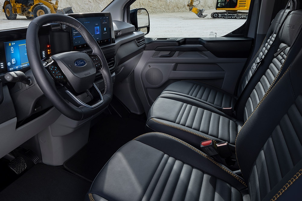 ford e_transit_custom eu Column_Card_23_V710_Trail 3x2 1000x667 front interior steering wheel